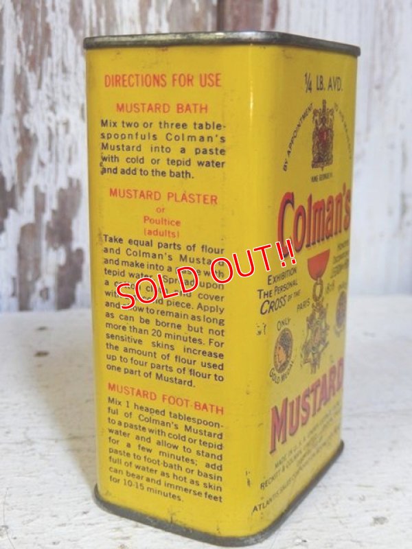 画像2: dp-160106-07 Colman's / Vintage Mustard Can