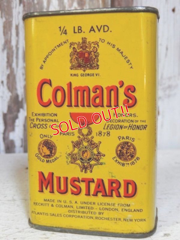 画像1: dp-160106-07 Colman's / Vintage Mustard Can