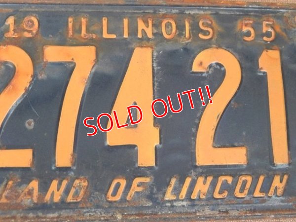 画像2: dp-160106-14 50's License plate "ILLINOIS"