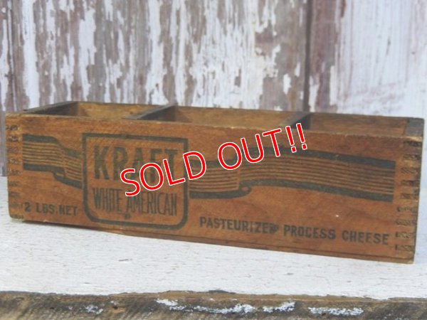 画像1: dp-160120-18 Kraft / Vintage Cheese Wood Box (S)