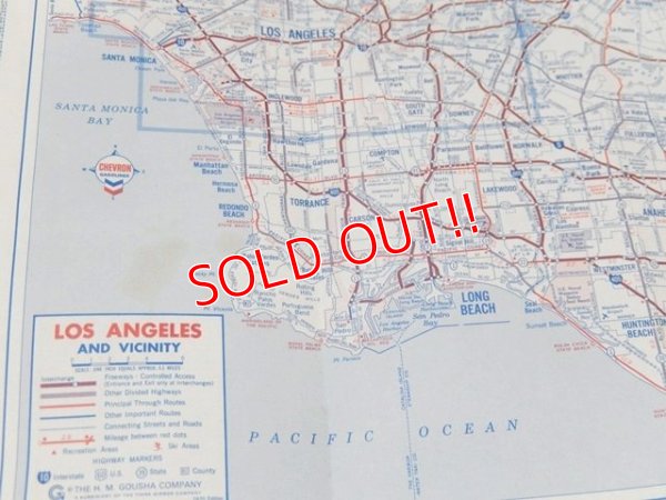 画像4: dp-160301-07 Chevron / 70's Road Map "Los Angels"
