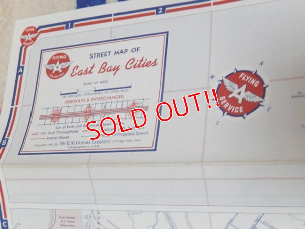 画像4: dp-160301-07 Flying A Service / 50's Road Map "Oakland-East"