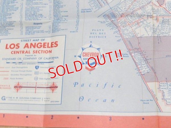 画像6: dp-160301-07 Chevron / 70's Road Map "Los Angels"
