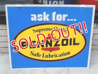 dp-160302-17 Pennzoil / 70's W-side Metal Sign