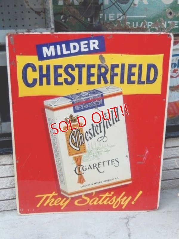 画像1: dp-160302-18 Chesterfield / 50's-60's Metal Sign