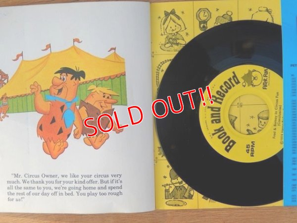 画像8: ct-160301-09 The Flintstones / 70's "Fred & Barney in Circus Fun" Book and Record