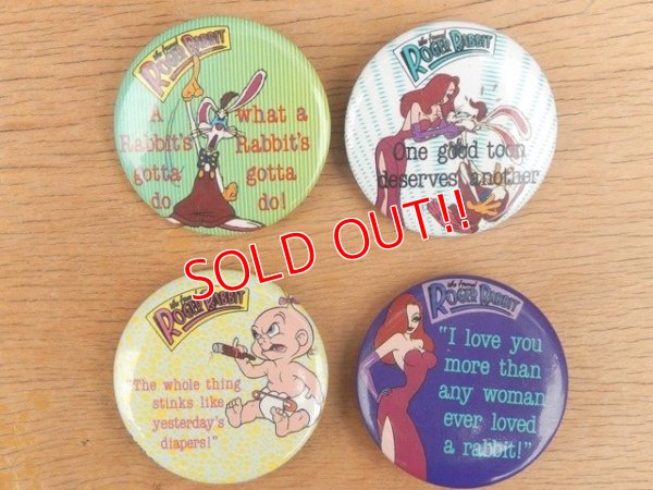 画像2: ct-150526-10 Roger Rabbit / 1987 Pinback 12pc set