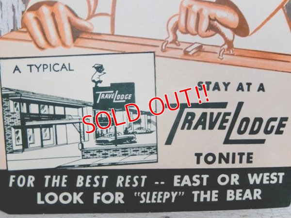 画像3: ct-160309-21 Travelodge / Sleepy Bear 60's Post Card