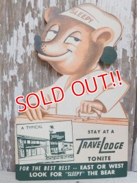 ct-160309-21 Travelodge / Sleepy Bear 60's Post Card
