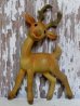 画像1: ct-160309-25 Rempel / 1950's Flagtail Reindeer Rubber Doll (1)