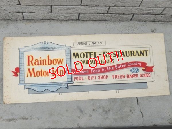 画像1: dp-160309-43 Rainbow Motor Inn / Vintage Poster