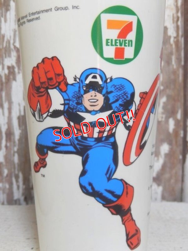 画像2: ct-160320-04 Captain America / 7 ELEVEN 80's Plastic Cup