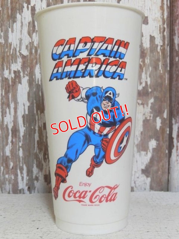 画像1: ct-160320-04 Captain America / 7 ELEVEN 80's Plastic Cup