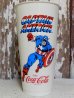 画像1: ct-160320-04 Captain America / 7 ELEVEN 80's Plastic Cup (1)