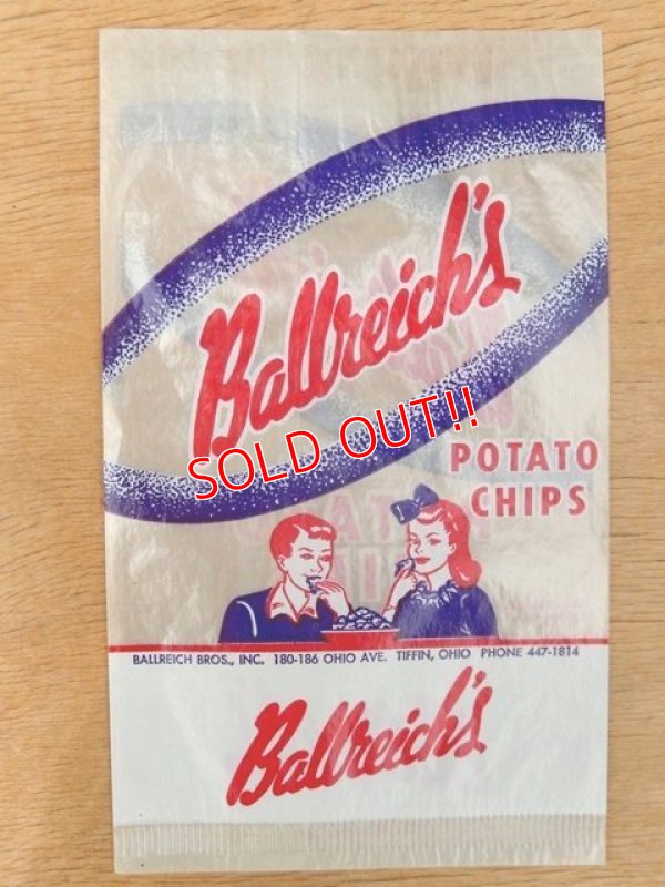 画像1: dp-160401-39 Ballreich / Vintage Potato Chips Bag 