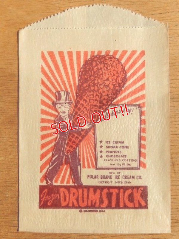 画像1: dp-160401-40 Polor Brand Ice Cream / Drumstick Vintage Paper Bag