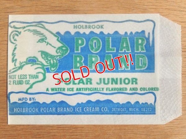 画像1: dp-160401-43 Polor Brand Ice Cream / Polar Jinior Vintage Paper Bag