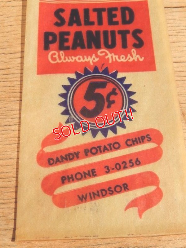 画像3: dp-160401-46 DANDY / Salted Peanut Vintage Paper Bag