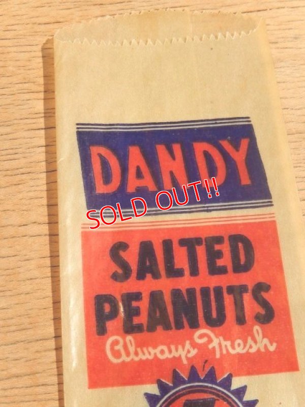 画像2: dp-160401-46 DANDY / Salted Peanut Vintage Paper Bag