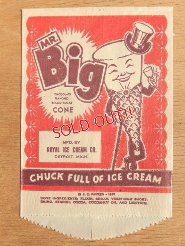 画像1: dp-160401-45 Royal Ice Cream / MR.Big Vintage Paper Bag