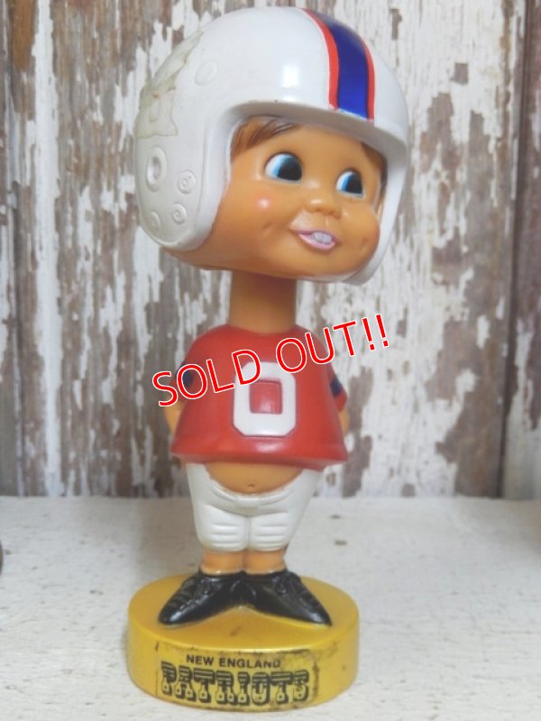 画像1: ct-160309-55 NFL 70's Bobble Head "New England Patriots"