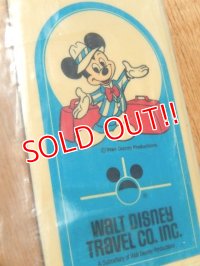 ct-160409-20 Mickey Mouse / 70's Luggage Tag