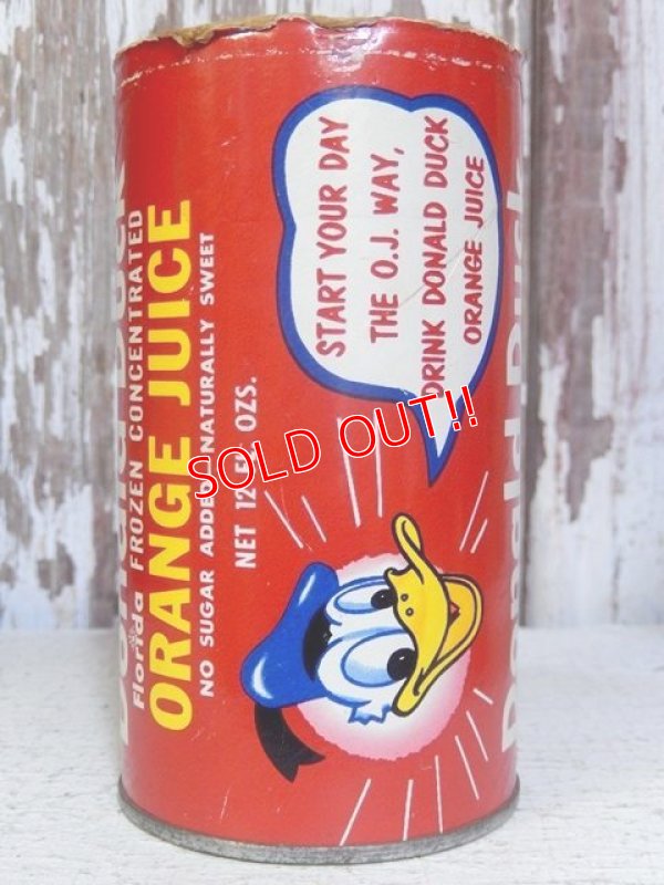 画像1: ct-150217-17 Donald Duck / 60's-70's 12fl oz.Orange Juice Can