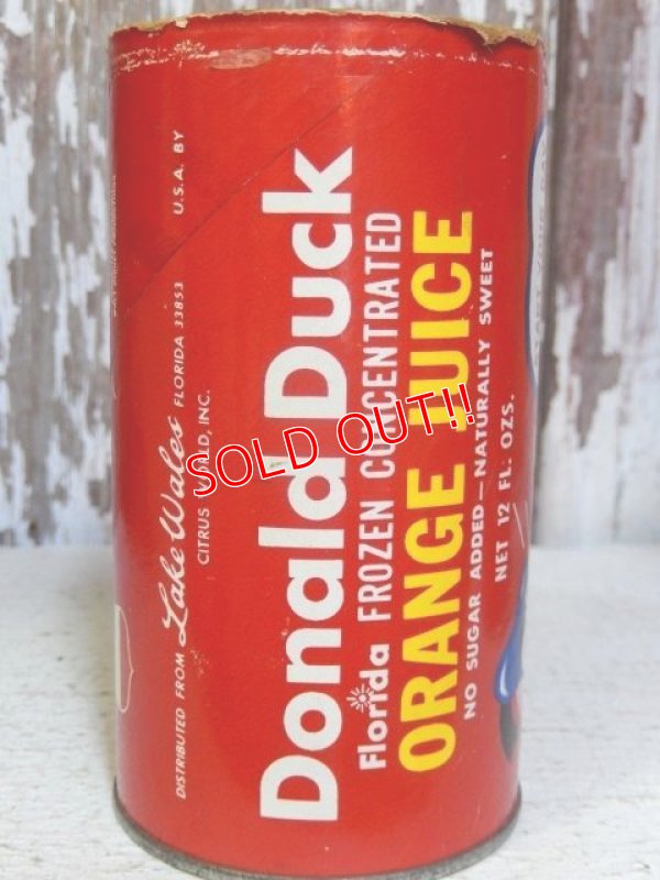 画像4: ct-150217-17 Donald Duck / 60's-70's 12fl oz.Orange Juice Can