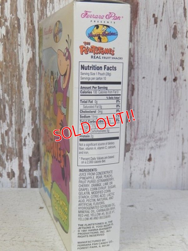 画像6: ct-120523-90 The Flintstones / 1991 Real Fruit Snacks Box