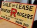 画像2: dp-160120-02 ROGERS & ROGERS / Vintage Wooden Sign (2)