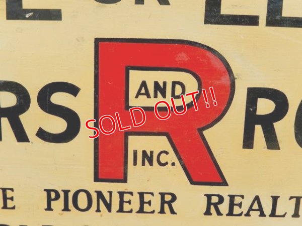 画像3: dp-160120-02 ROGERS & ROGERS / Vintage Wooden Sign