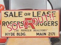 dp-160120-02 ROGERS & ROGERS / Vintage Wooden Sign