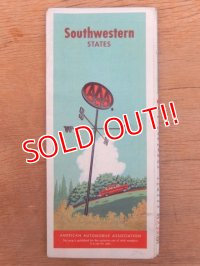 dp-160501-22 AAA / 50's Road Map "Southwestern STATES"