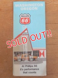 dp-160501-22 PHILLIPS 66 / 70's Road Map "Washington Oregon"