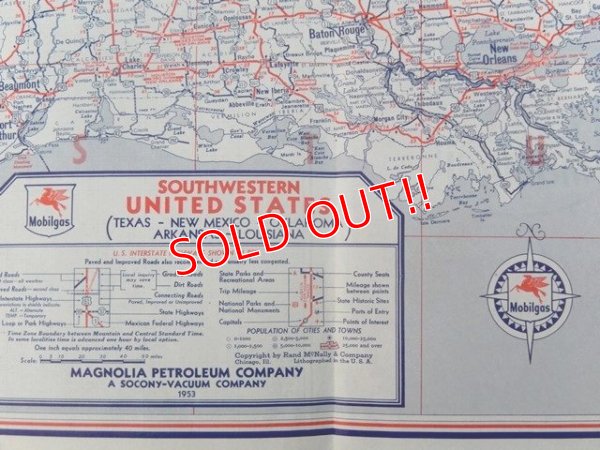 画像3: dp-160501-22 Mobiloil / 50's Road Map "THE SOUTHWEST"