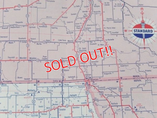 画像4: dp-160501-22 STANDARD / 50's Road Map "North Dakota"