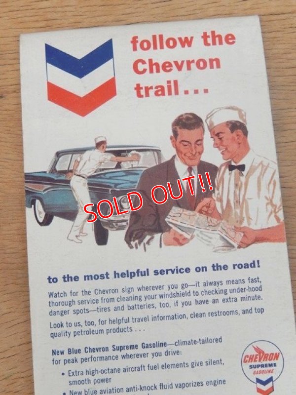 画像2: dp-160501-22 Chevron / 40's Road Map "PORTLAND"
