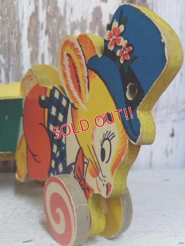 画像4: ct-160512-10 Dolly Toy / 60's Easter Bunny Cart