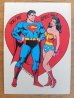 画像1: ct-160512-01 Superman & Wonder Woman / 80's Greeting Card (1)