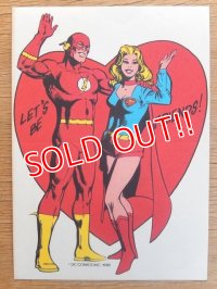 ct-160512-01 The Flash & Supergirl / 80's Greeting Card