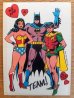 画像1: ct-160512-01 Batman,Robin and Wonder Woman / 80's Greeting Card (1)