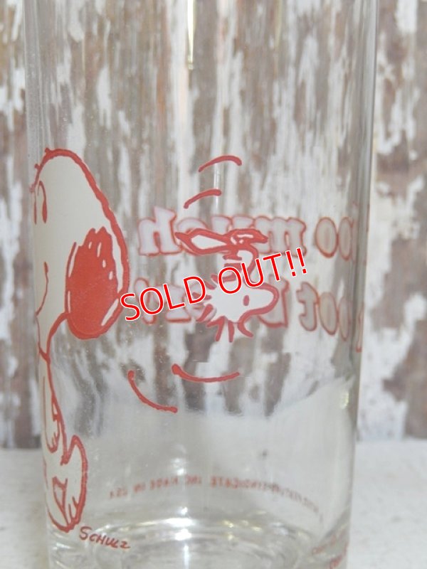 画像3: gs-160519-02 Snoopy / 70's "Too much root beer!" glass