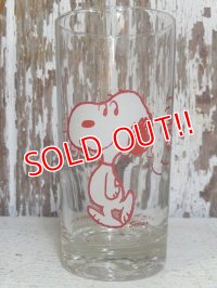 gs-160519-02 Snoopy / 70's "Too much root beer!" glass