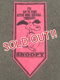 ct-160519-11 PEANUTS / 60's Banner "Snoopy" Pink