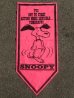 画像1: ct-160519-11 PEANUTS / 60's Banner "Snoopy" Pink (1)
