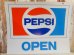 画像1: dp-160519-05 PEPSI / 70's-80's OPEN,CLOSE Sign (1)