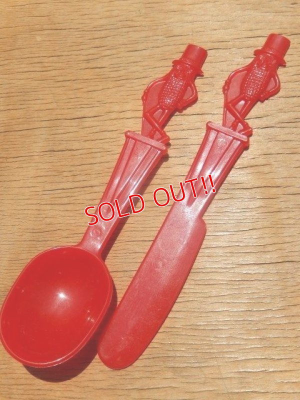 画像1: ct-150526-30 Planters / Mr.Peanut 70's Plastic Spoon & Knife