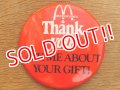 ct-160601-09 McDonald's CANADA / Vintage Pinback