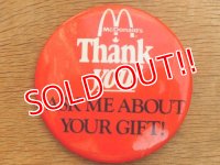 ct-160601-09 McDonald's CANADA / Vintage Pinback