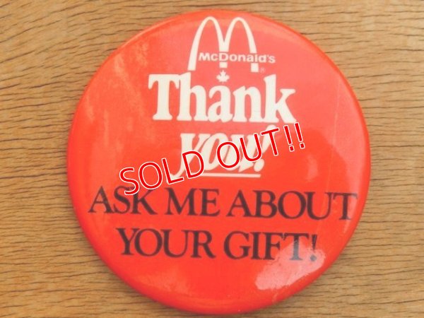 画像1: ct-160601-09 McDonald's CANADA / Vintage Pinback